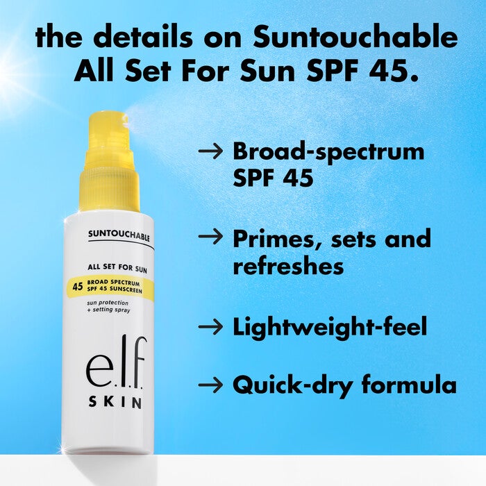 SPF Setting Spray Primes, Sets, and Refreshes