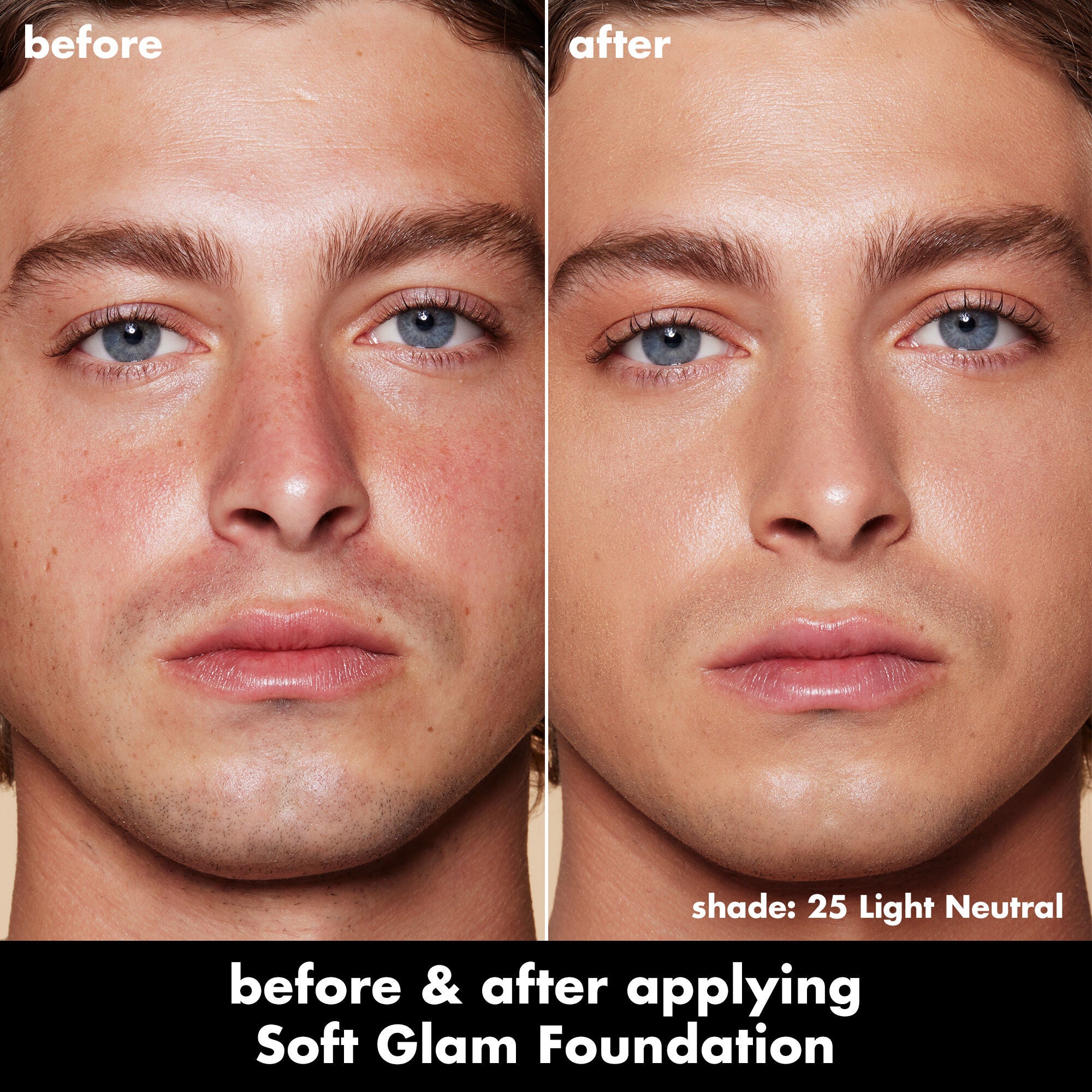 Soft Glam Satin Foundation, 25 Light Neutral - light with neutral undertones