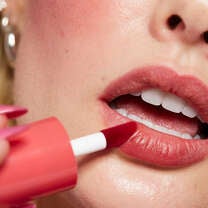 Apply Blush Tint on Lips for Buildable Color