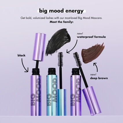 e.l.f. Big Mood Volume & Lifting Waterproof Mascara - Black