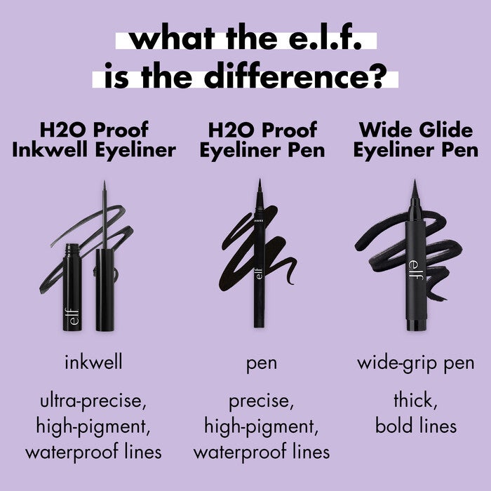 Wide Glide Eyeliner Pen, Blackest Black