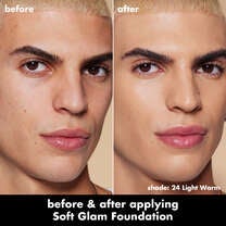 Soft Glam Satin Foundation, 24 Light Warm - light with warm undertones
