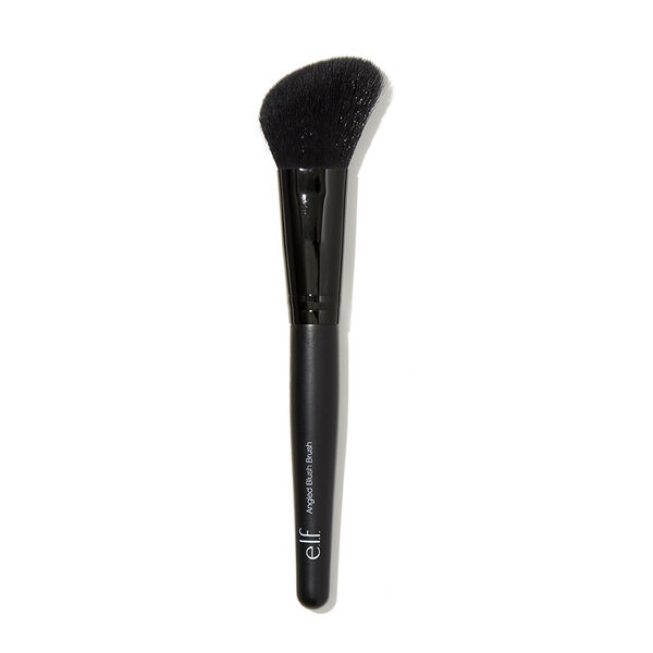 The slanted shape of the Angled Blush Brush offers precision application for a sculpted look. The soft dense bristles contour facial features easily. Use with cream, liquid or powder blush, bronzers or highlighters for a professional result. e.l.f. Cosmetics Angled Blush Brush. e.l.f. Cosmetics Angled Blush Brush. All e.l.f. products are Vegan and Cruelty Free