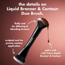 Dual-ended liquid bronzer & contour brush