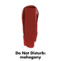 Mahogany Dark Red Lipstick Swatch