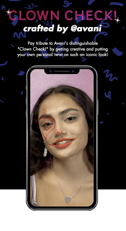 Clown Check! crafted by @avani: Pay tribute to Avani's distinguisable 'Clown Check!' by getting creative and putting your own personal twist on such an iconic look!