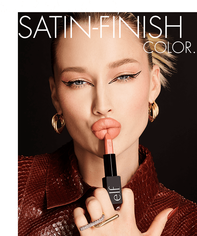 Super-saturated, satin-finish color.