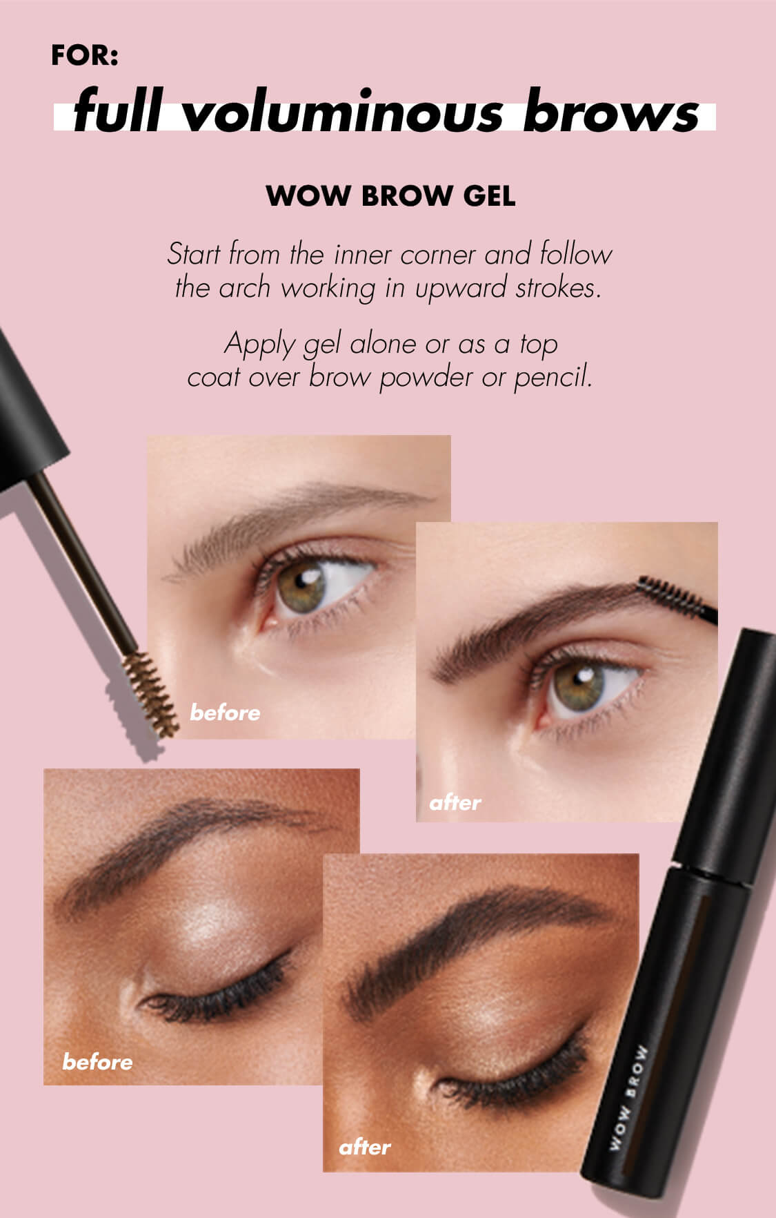 Brow Gel for Full Voluminous Brows
