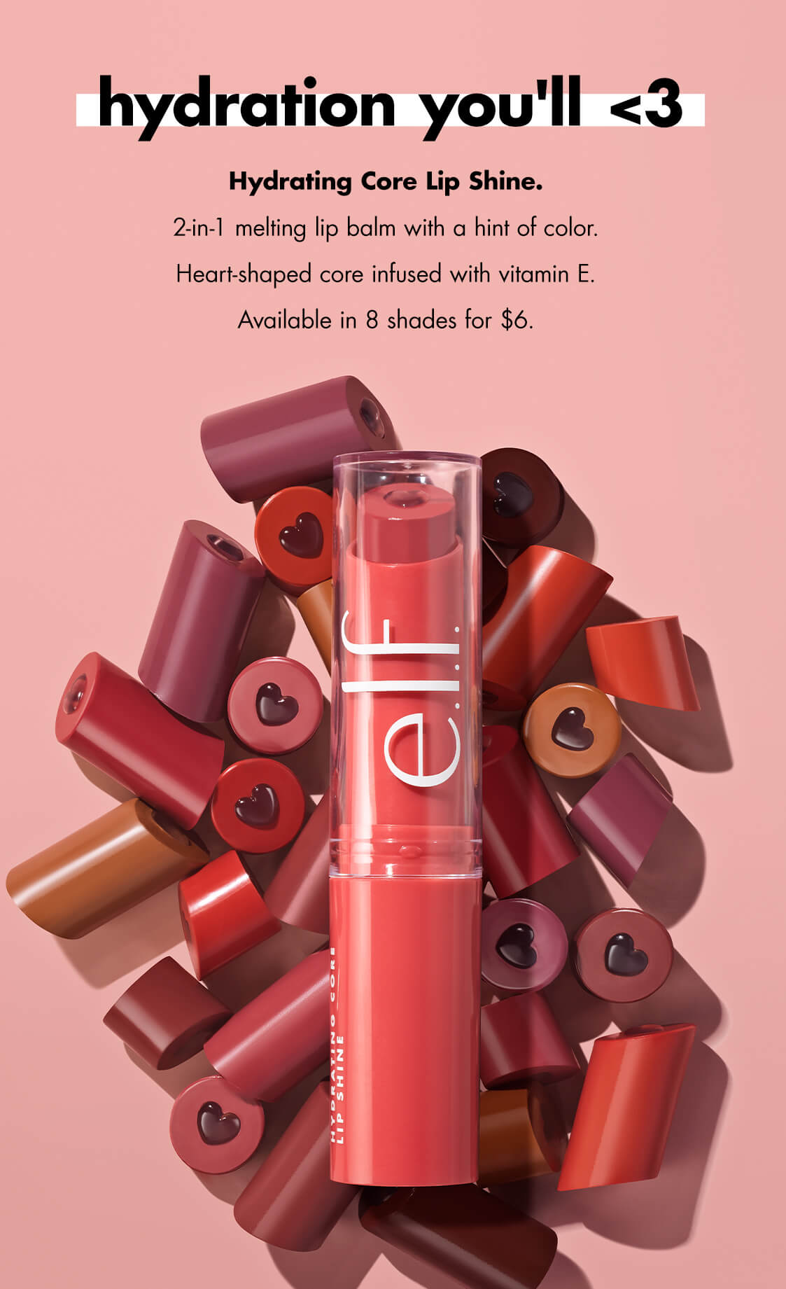 Hydrating Core Lip Shine - 2 in 1 Melting Lip Balm