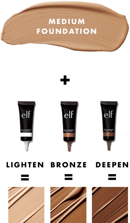 Mix to Match Foundation Shade Adjuster Drops e.l.f. Cosmetics